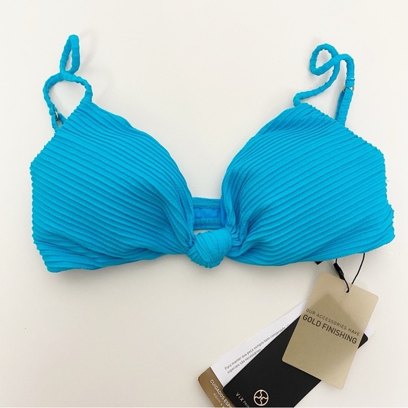 Vix Womens Dune Erin Knot Bikini Top Fany Bottom Blue - Picture 6 of 11